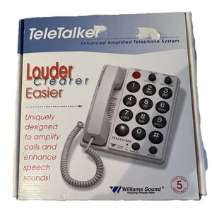 Williams Sound Teletalker Enhanced Amplified Telephone System P/N 2026-294-001